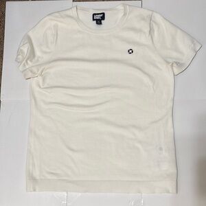 Lands' End Cream Dress Shirt